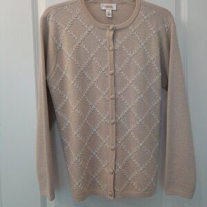 Talbots Pearl Embellished Sweater